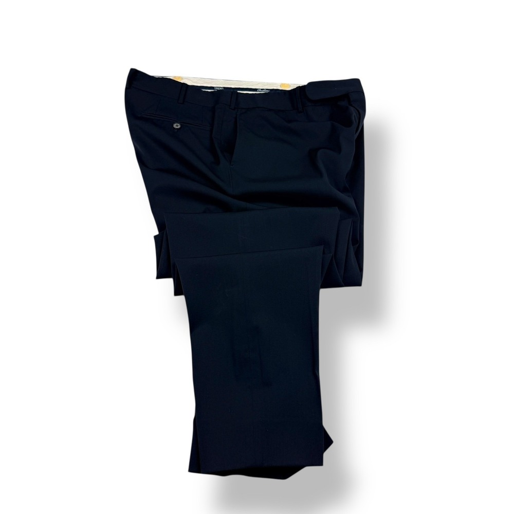 Corneliani Men's Navy Wool Blend Dress‎ Pants Sportive Tailored Fit Size 36x32